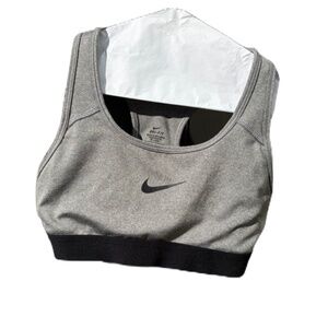 Nike DRI-FIT racerback sports bra gray XS